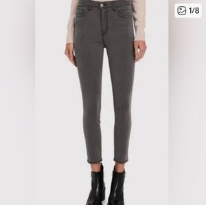 L'AGENCE Margot Charcoal High-Waisted Pants